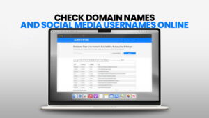 Check Domain Names and Social Media Usernames Online